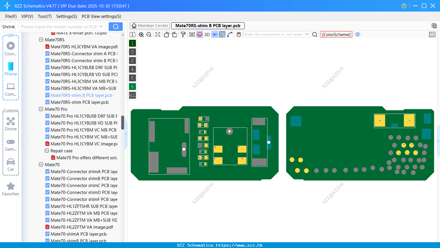 Huawei Mate70RS-shim B PCB Layer